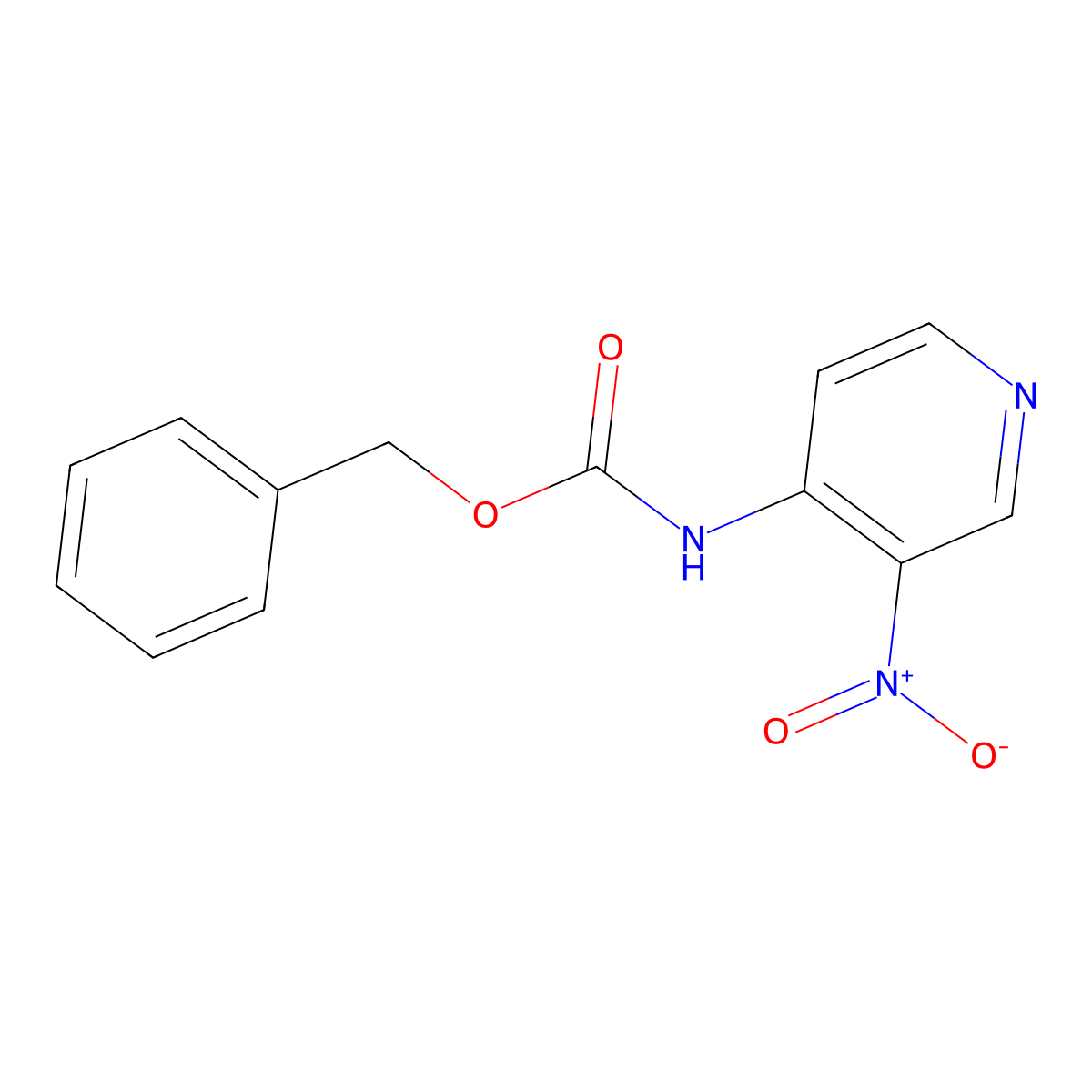 benzyl N-(3-nitropyridin-4-yl)carbamate molecular structure, CAS 1935247-57-6