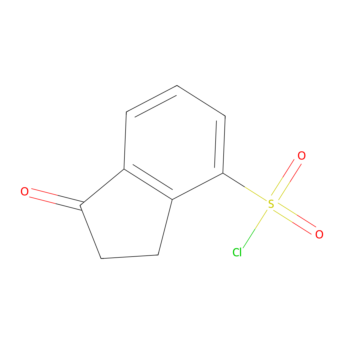 1-Oxo-2,3-dihydro-1H-indene-4-sulfonyl chloride molecular structure, CAS 1935247-73-6