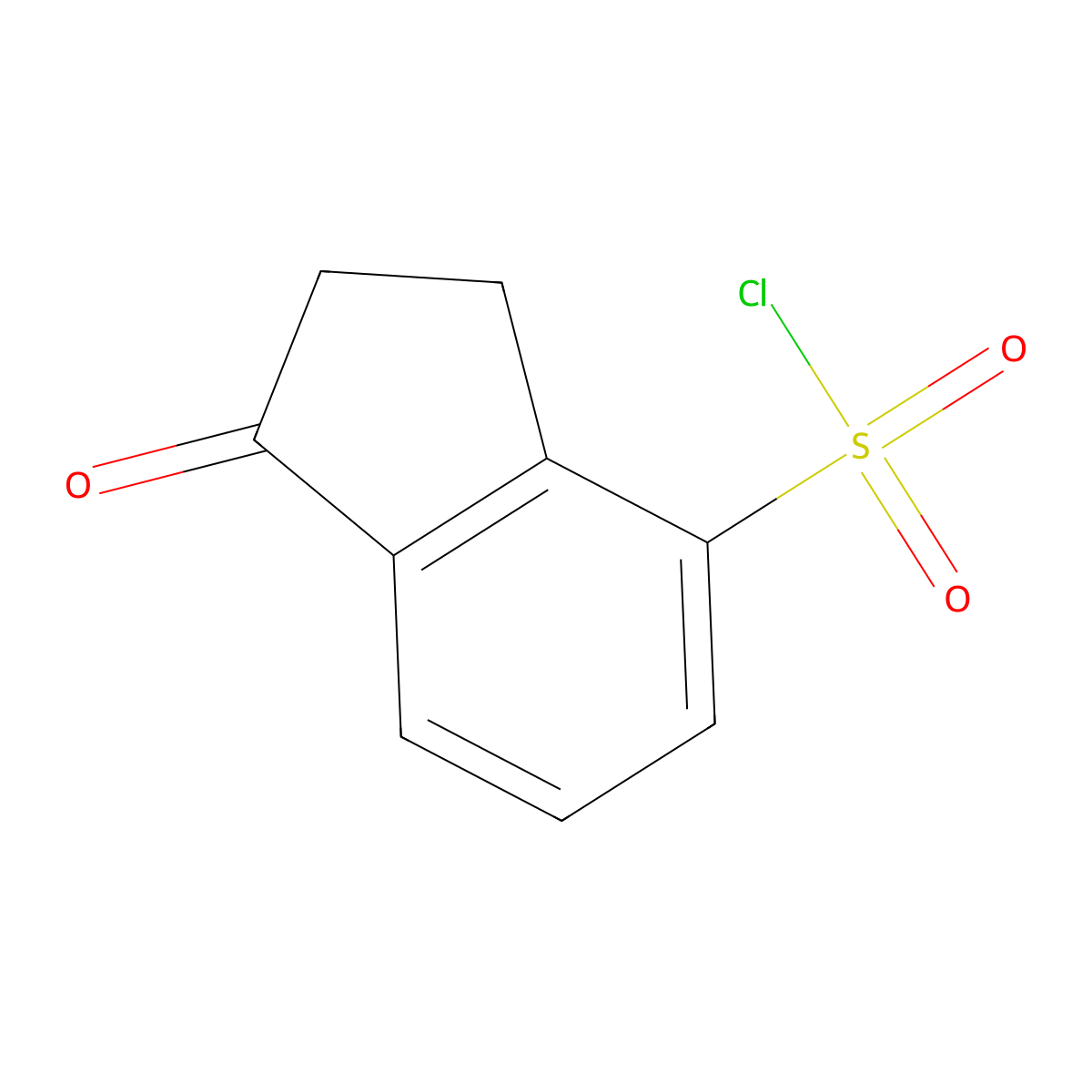 1-Oxo-2,3-dihydro-1H-indene-4-sulfonyl chloride molecular structure, CAS 1935247-73-6