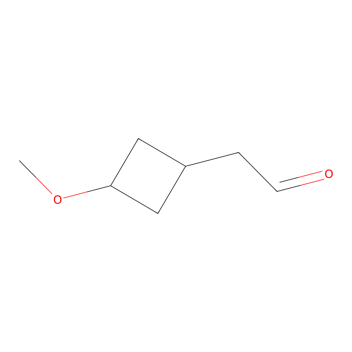 2-(3-Methoxycyclobutyl)acetaldehyde molecular structure, CAS 1935252-40-6