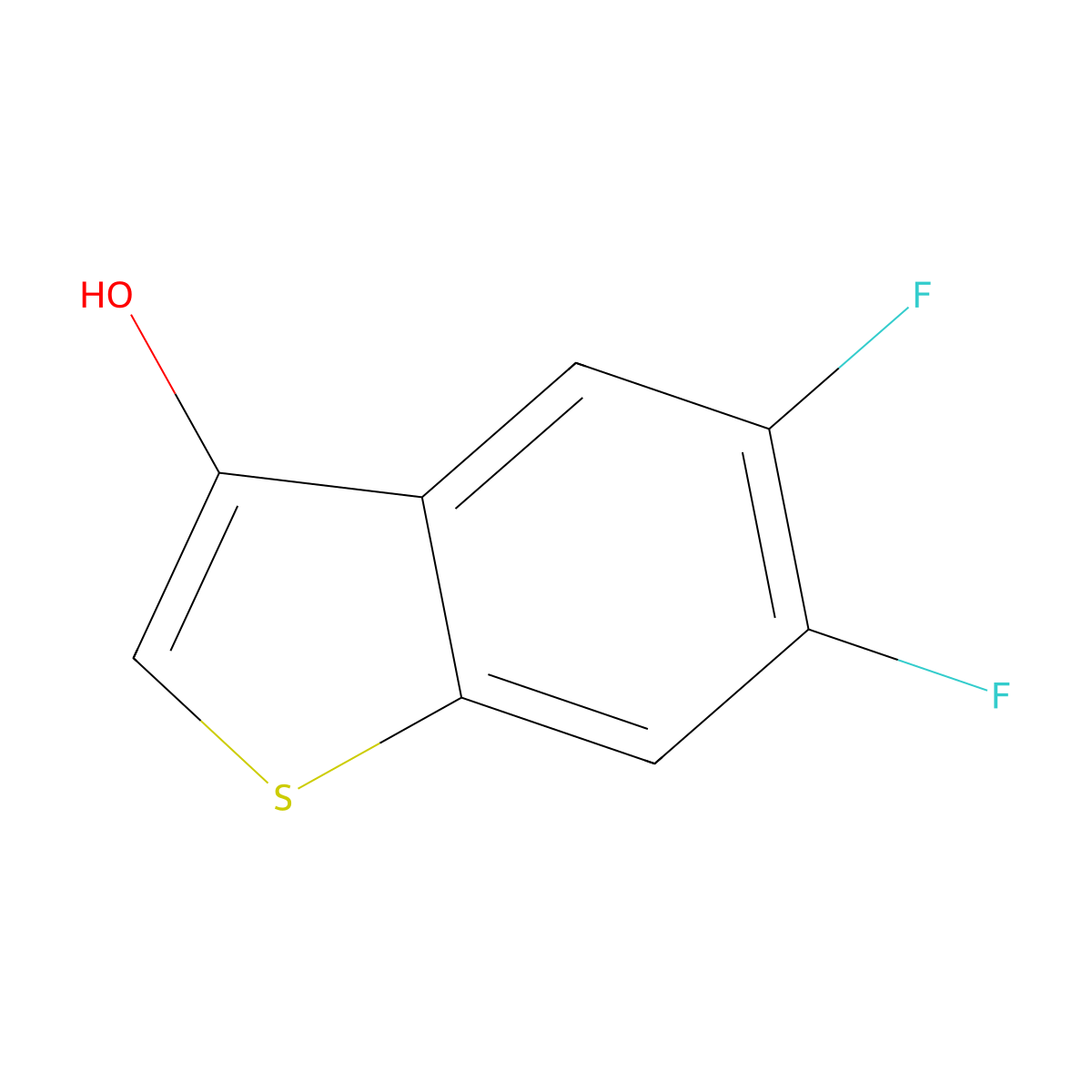 5,6-Difluorobenzo[B]thiophene-3-OL molecular structure, CAS 1935261-03-2