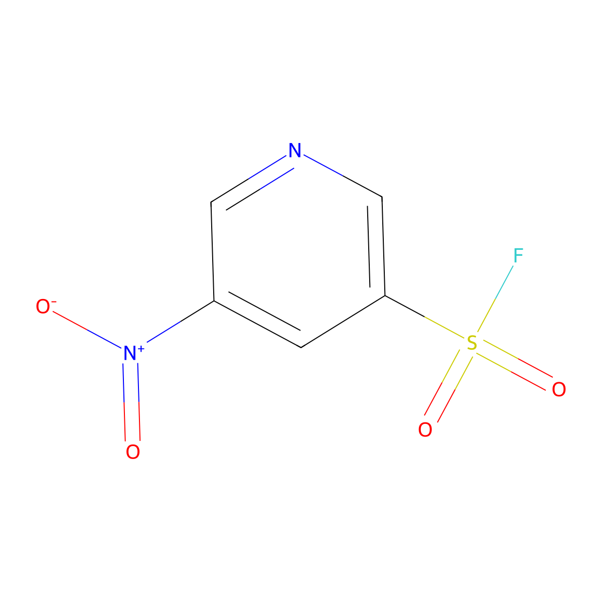 5-Nitropyridine-3-sulfonyl fluoride molecular structure, CAS 1935277-19-2