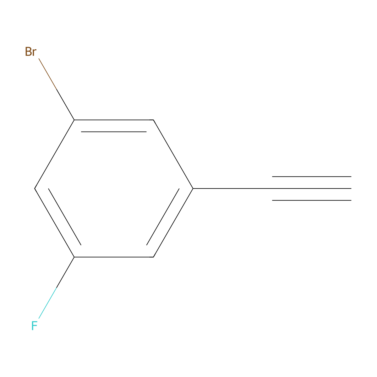 1-Bromo-3-ethynyl-5-fluorobenzene molecular structure, CAS 1935278-77-5