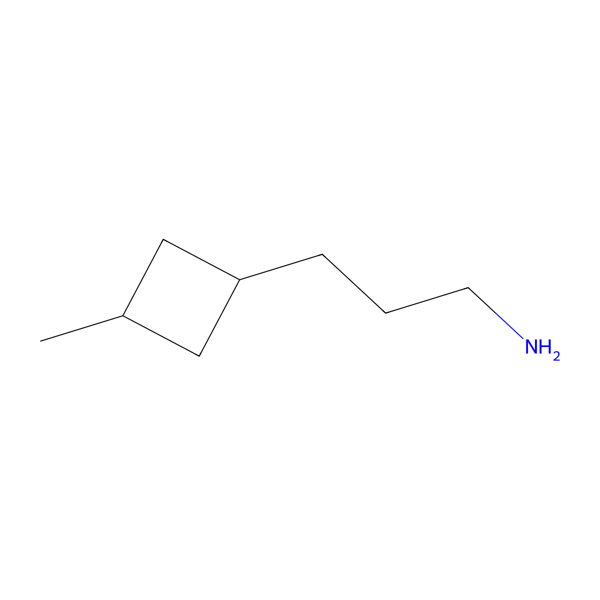 3-(3-Methylcyclobutyl)propan-1-amine molecular structure, CAS 1935297-50-9