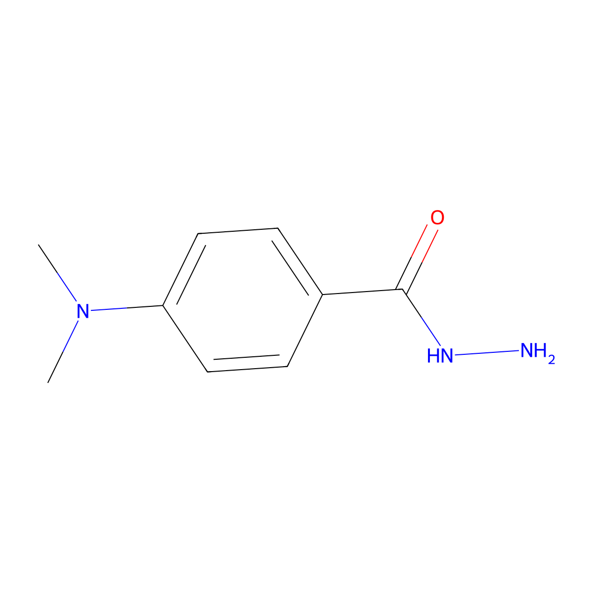 p-(Dimethylamino)benzohydrazide molecular structure, CAS 19353-92-5