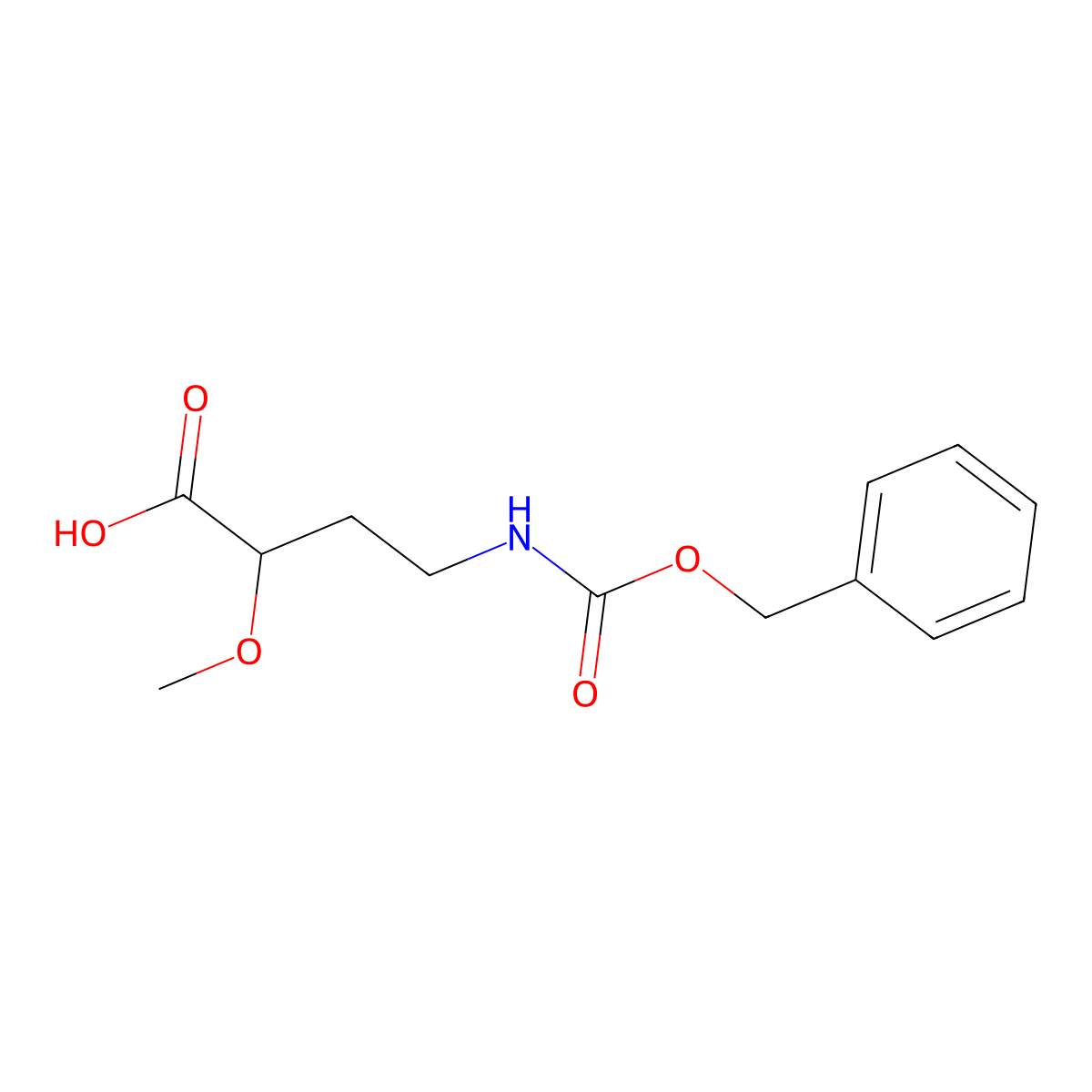 4-{[(Benzyloxy)carbonyl]amino}-2-methoxybutanoic acid molecular structure, CAS 1935305-79-5