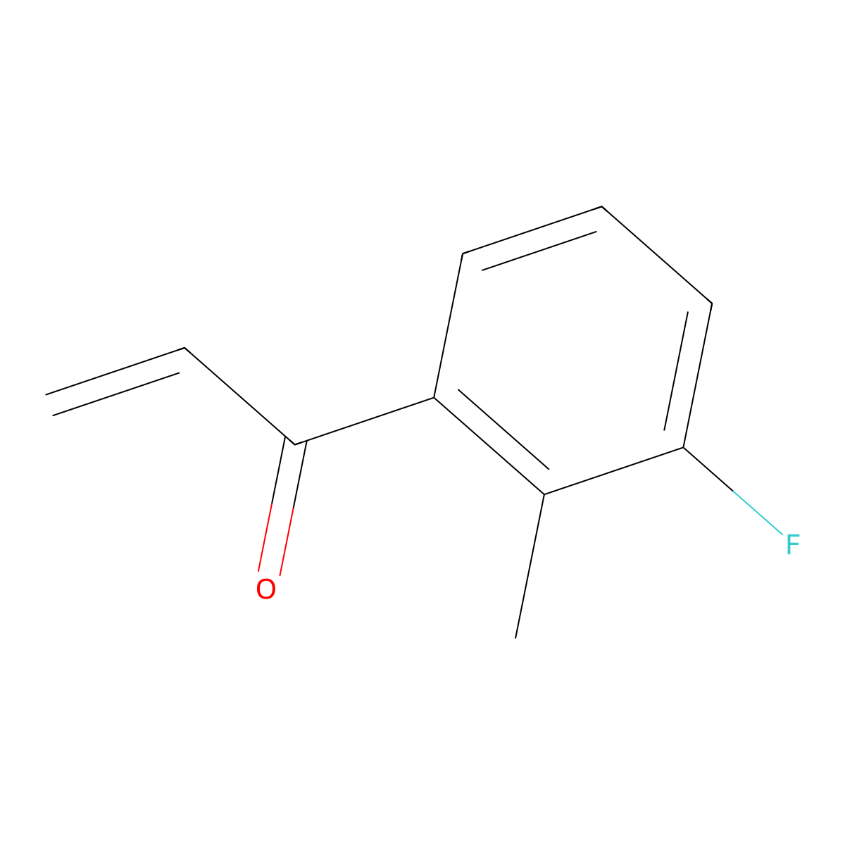 1-(3-Fluoro-2-methylphenyl)prop-2-en-1-one molecular structure, CAS 1935309-30-0