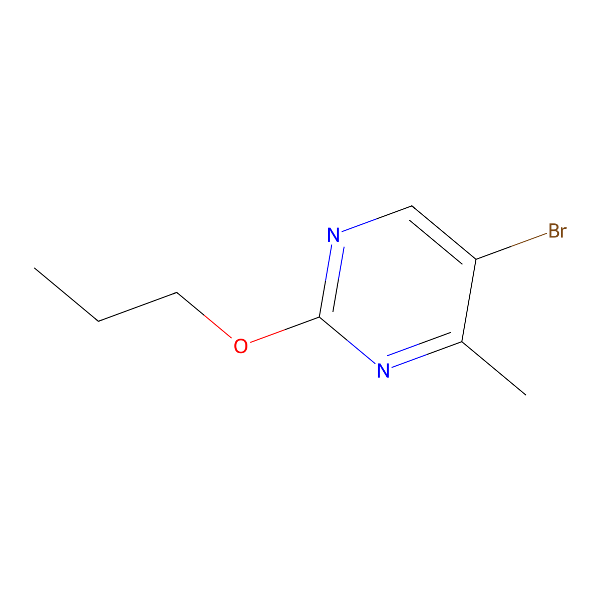 5-Bromo-4-methyl-2-propoxypyrimidine molecular structure, CAS 1935309-96-8