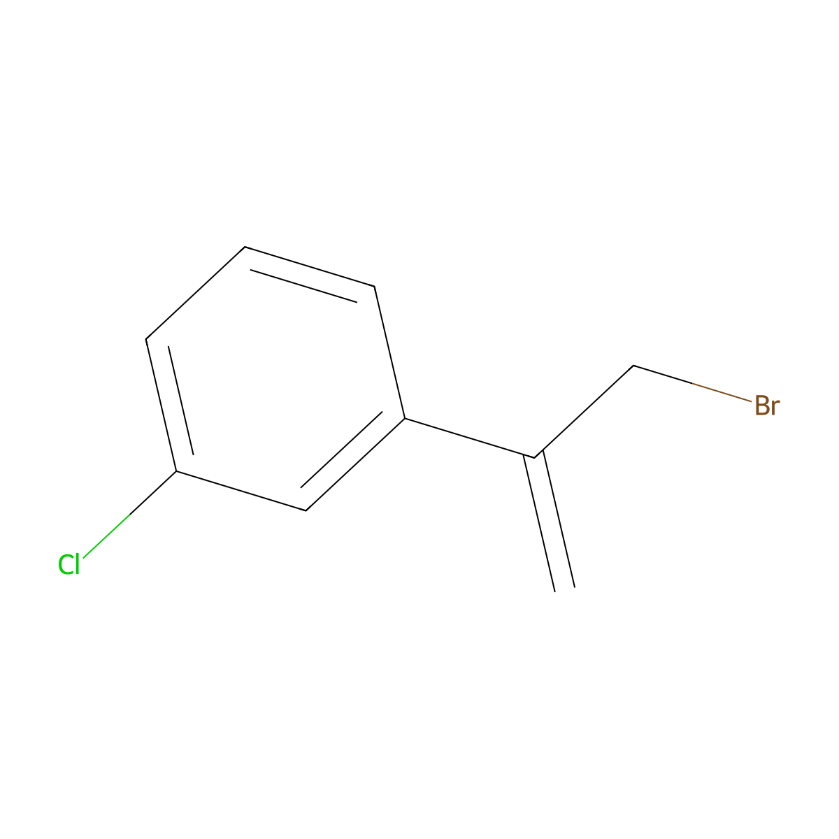 1-(3-Bromoprop-1-en-2-yl)-3-chlorobenzene molecular structure, CAS 193531-42-9