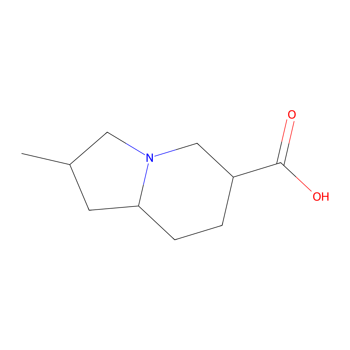 2-Methyl-octahydroindolizine-6-carboxylic acid molecular structure, CAS 1935316-01-0
