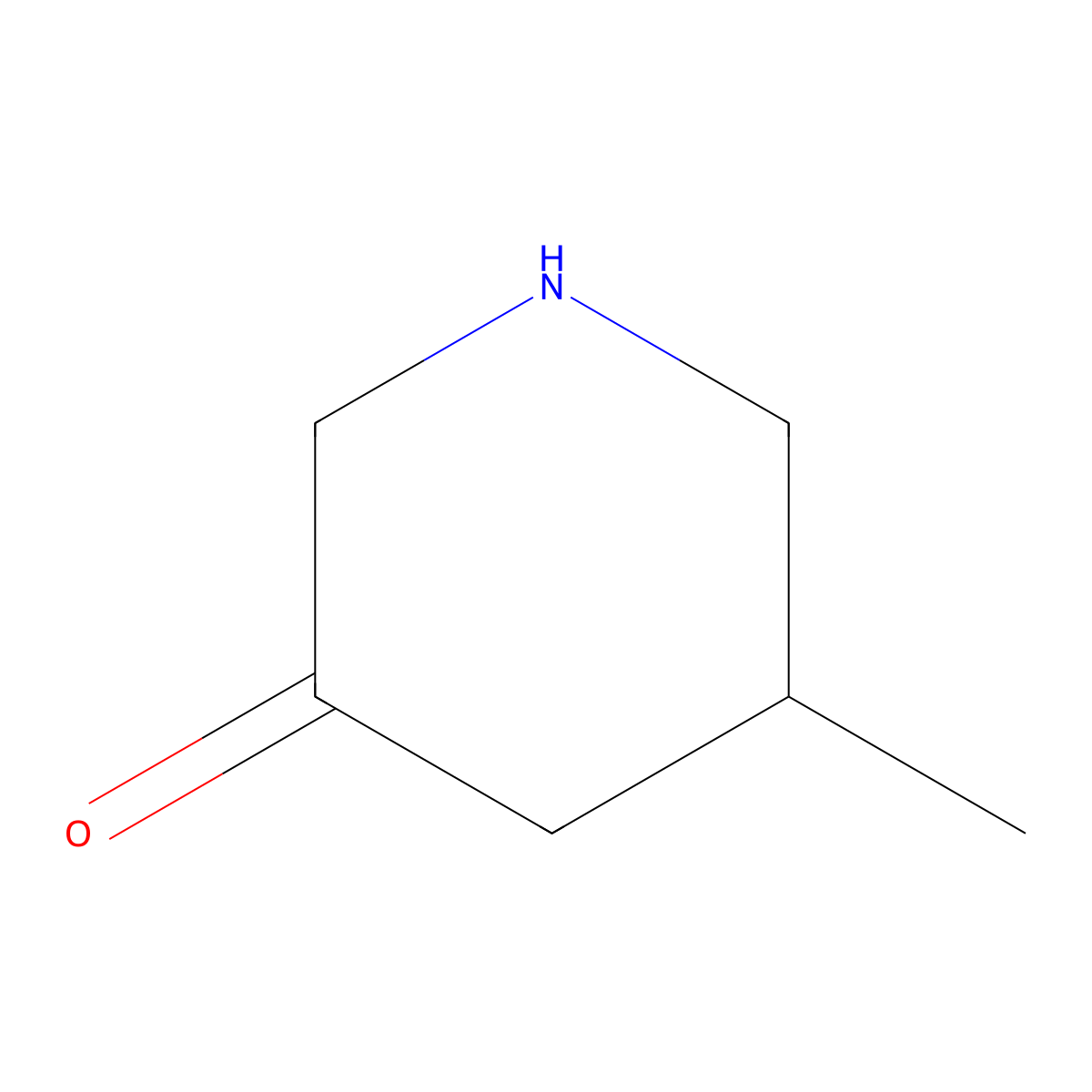 5-Methylpiperidin-3-one molecular structure, CAS 1935319-39-3