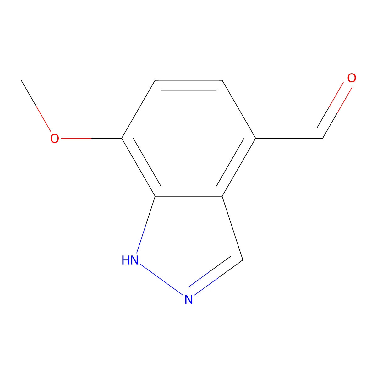7-Methoxy-1H-indazole-4-carbaldehyde molecular structure, CAS 1935325-78-2
