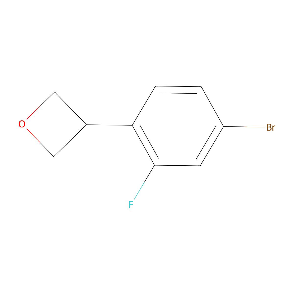 3-(4-Bromo-2-fluorophenyl)oxetane molecular structure, CAS 1935326-86-5