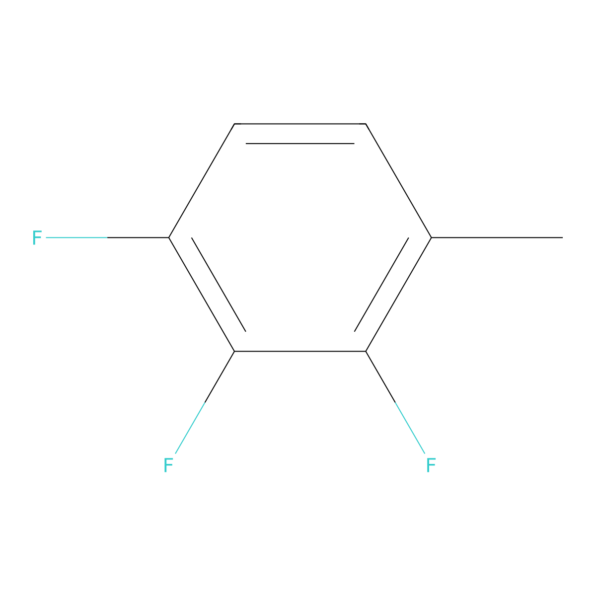 2,3,4-Trifluorotoluene molecular structure, CAS 193533-92-5