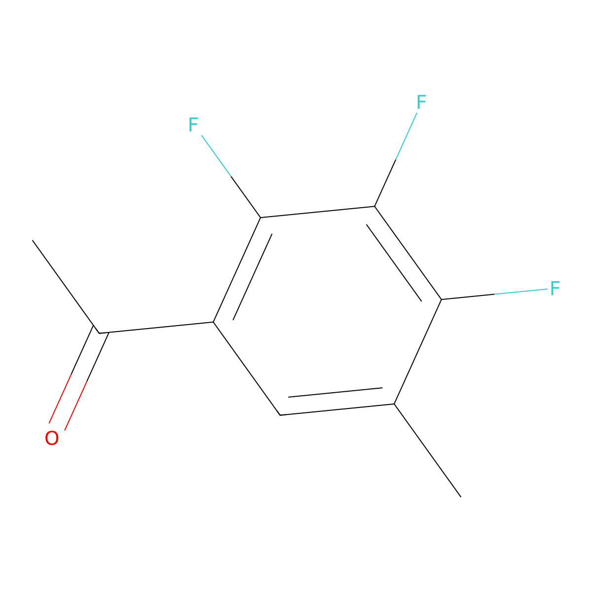 1-(2,3,4-Trifluoro-5-methylphenyl)ethanone molecular structure, CAS 193533-94-7