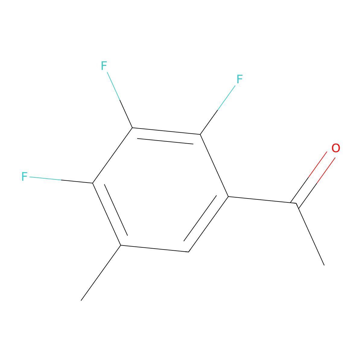 1-(2,3,4-Trifluoro-5-methylphenyl)ethanone molecular structure, CAS 193533-94-7