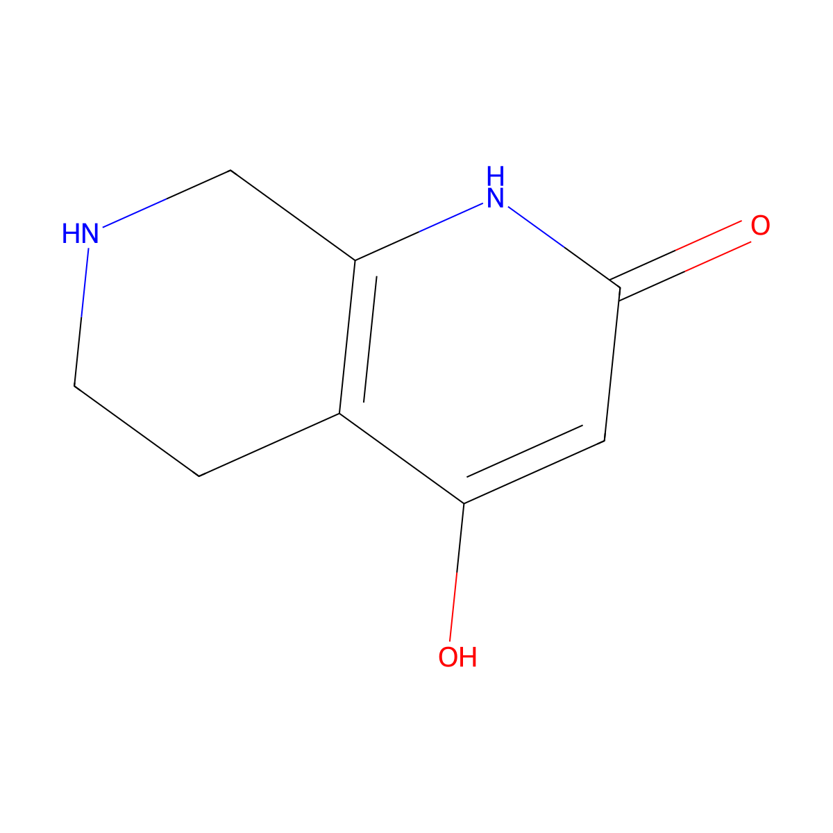 4-Hydroxy-5,6,7,8-tetrahydro-1,7-naphthyridin-2(1H)-one molecular structure, CAS 1935331-03-5