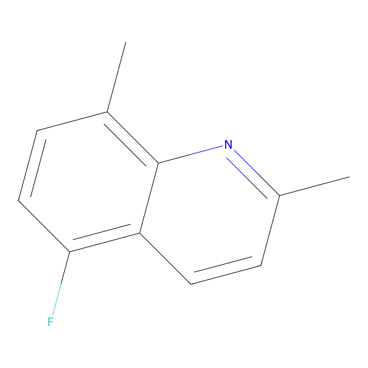 5-Fluoro-2,8-dimethylquinoline molecular structure, CAS 1935335-91-3