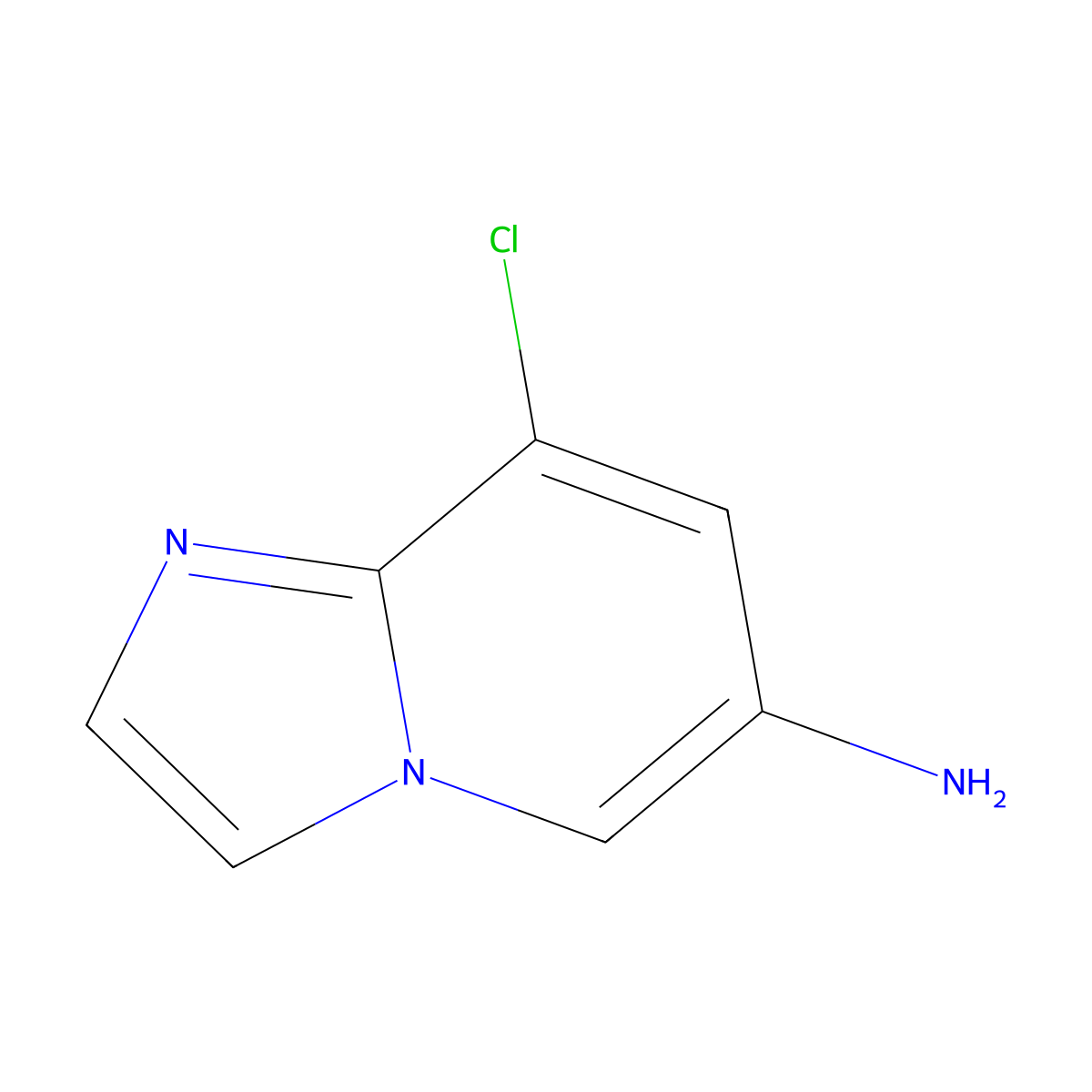 8-Chloroimidazo[1,2-a]pyridin-6-amine molecular structure, CAS 1935336-18-7