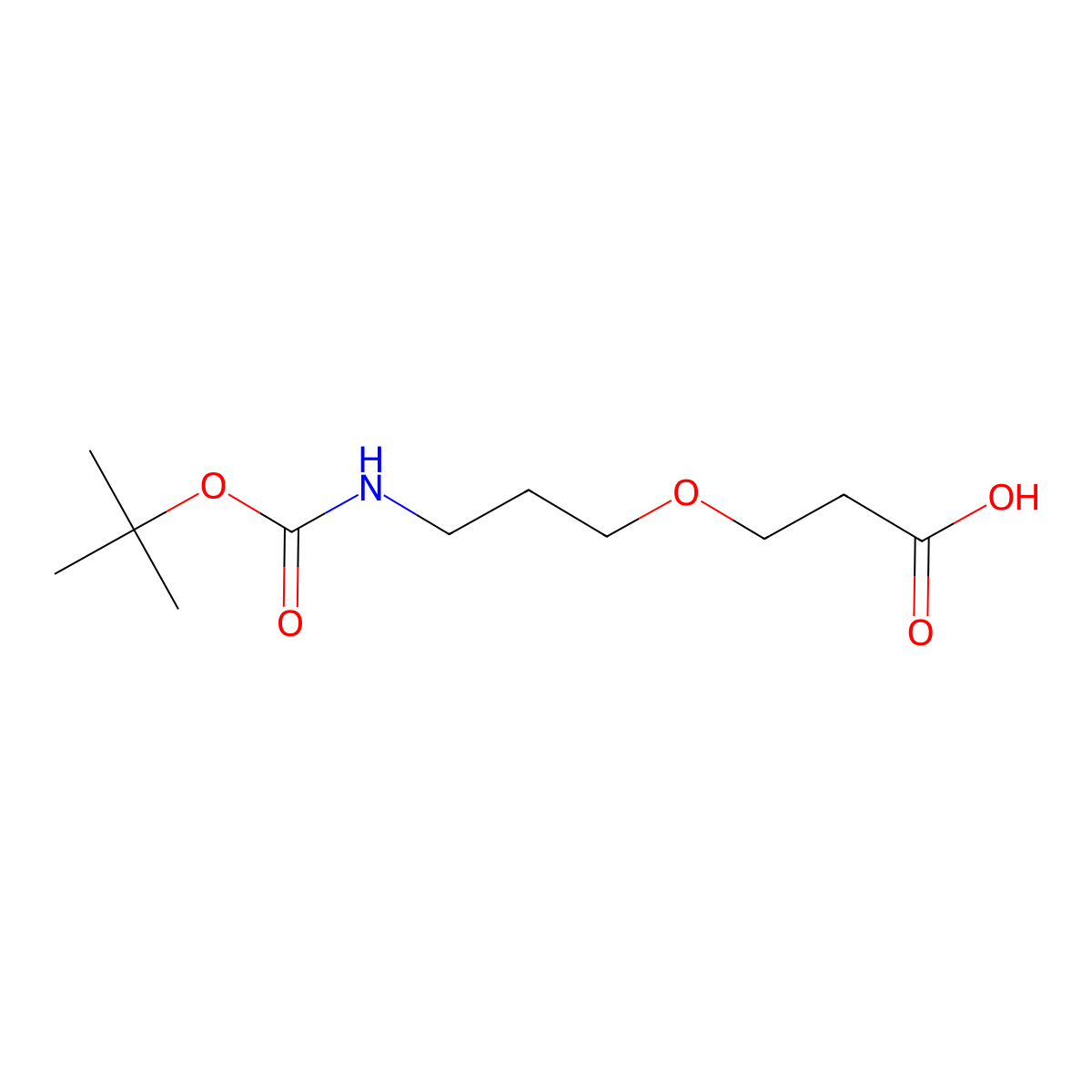 3-[3-(Boc-amino)propoxy]propanoic acid molecular structure, CAS 1935337-56-6