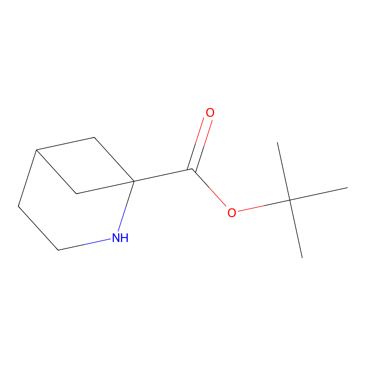 Tert-butyl 2-azabicyclo[3.1.1]heptane-1-carboxylate molecular structure, CAS 1935338-71-8