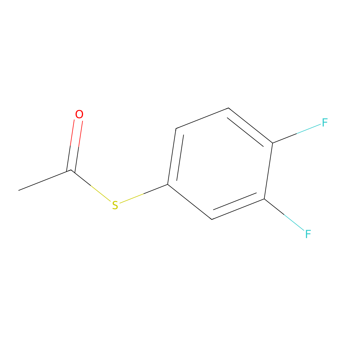 S-3,4-Difluorophenylthioacetate molecular structure, CAS 1935339-60-8