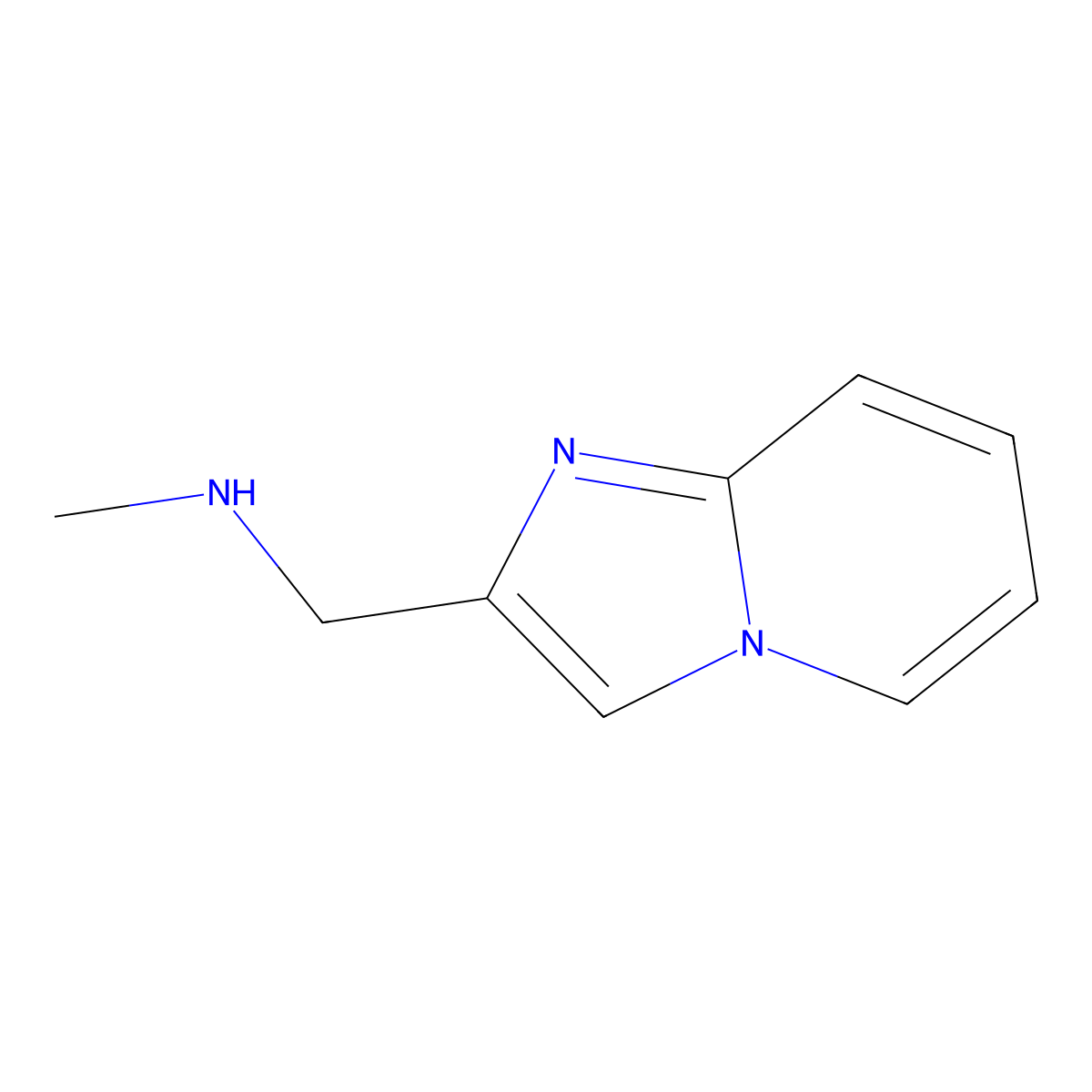 ((Imidazo(1,2-a)pyridin-2-yl)methyl)(methyl)amine molecular structure, CAS 193534-56-4