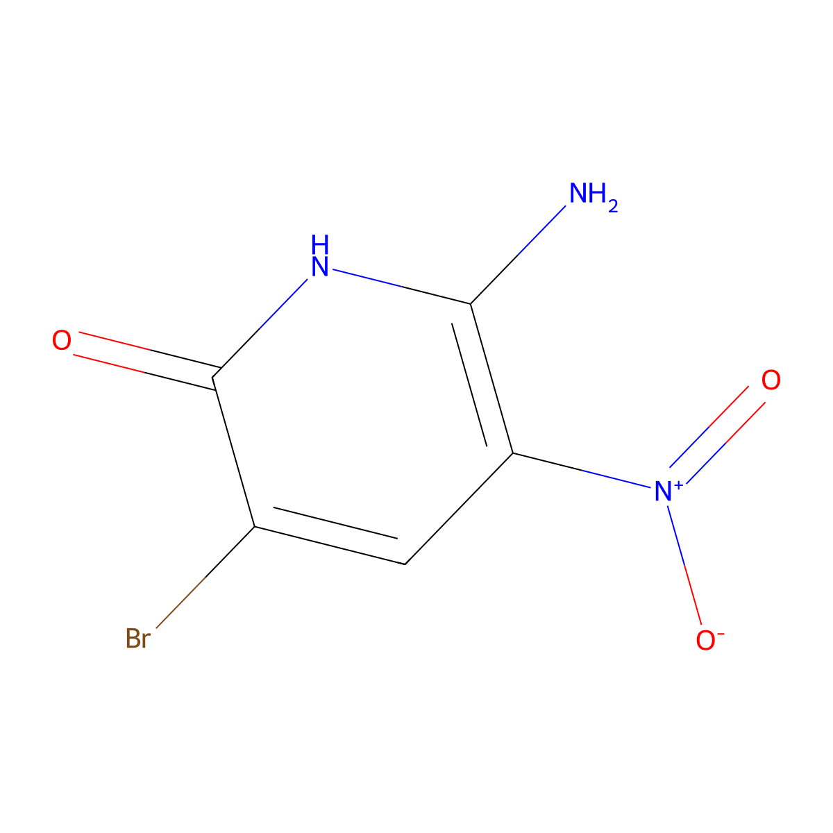 6-Amino-3-bromo-5-nitro-pyridin-2-ol molecular structure, CAS 1935346-20-5