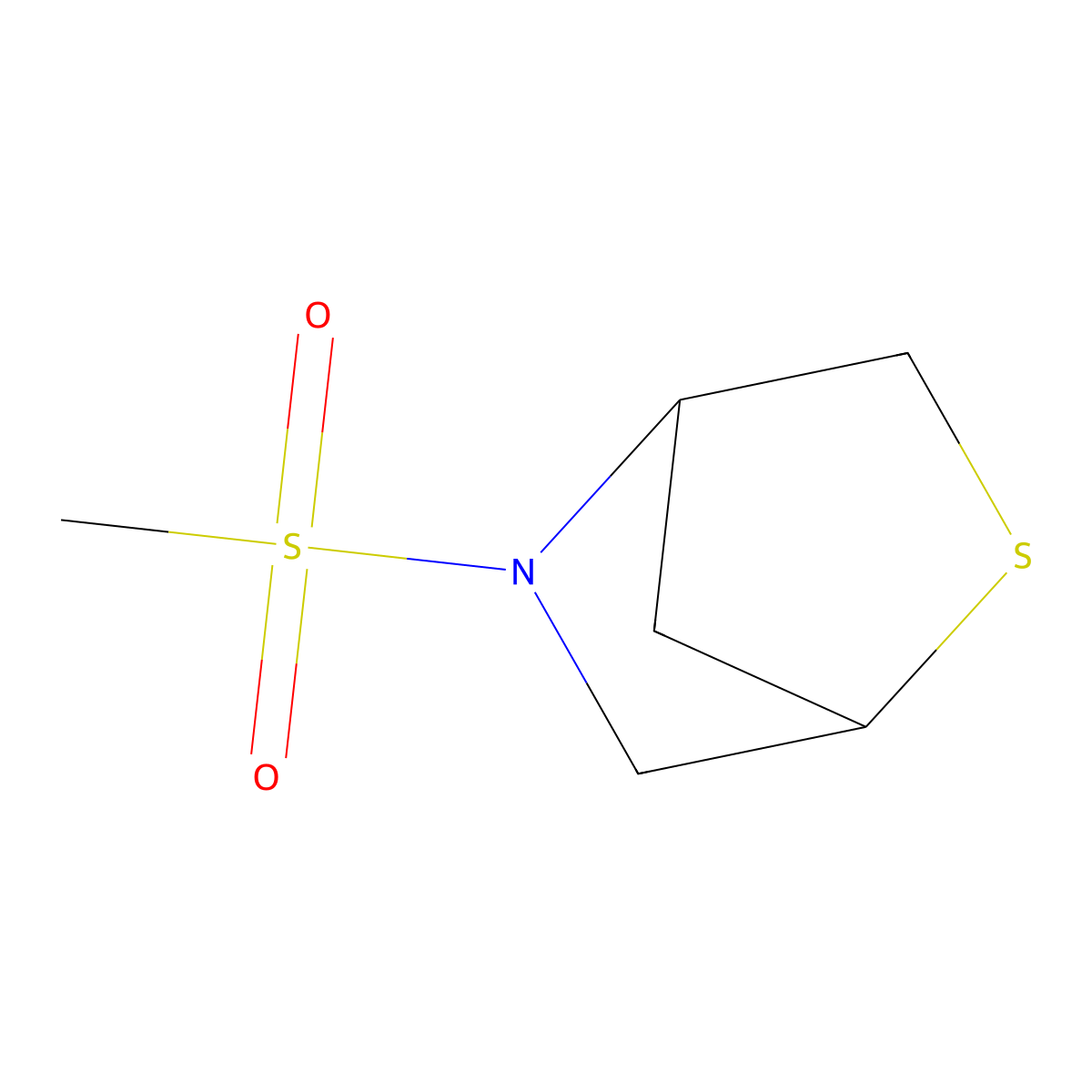 5-(Methylsulfonyl)-2-thia-5-azabicyclo[2.2.1]heptane molecular structure, CAS 1935355-99-9