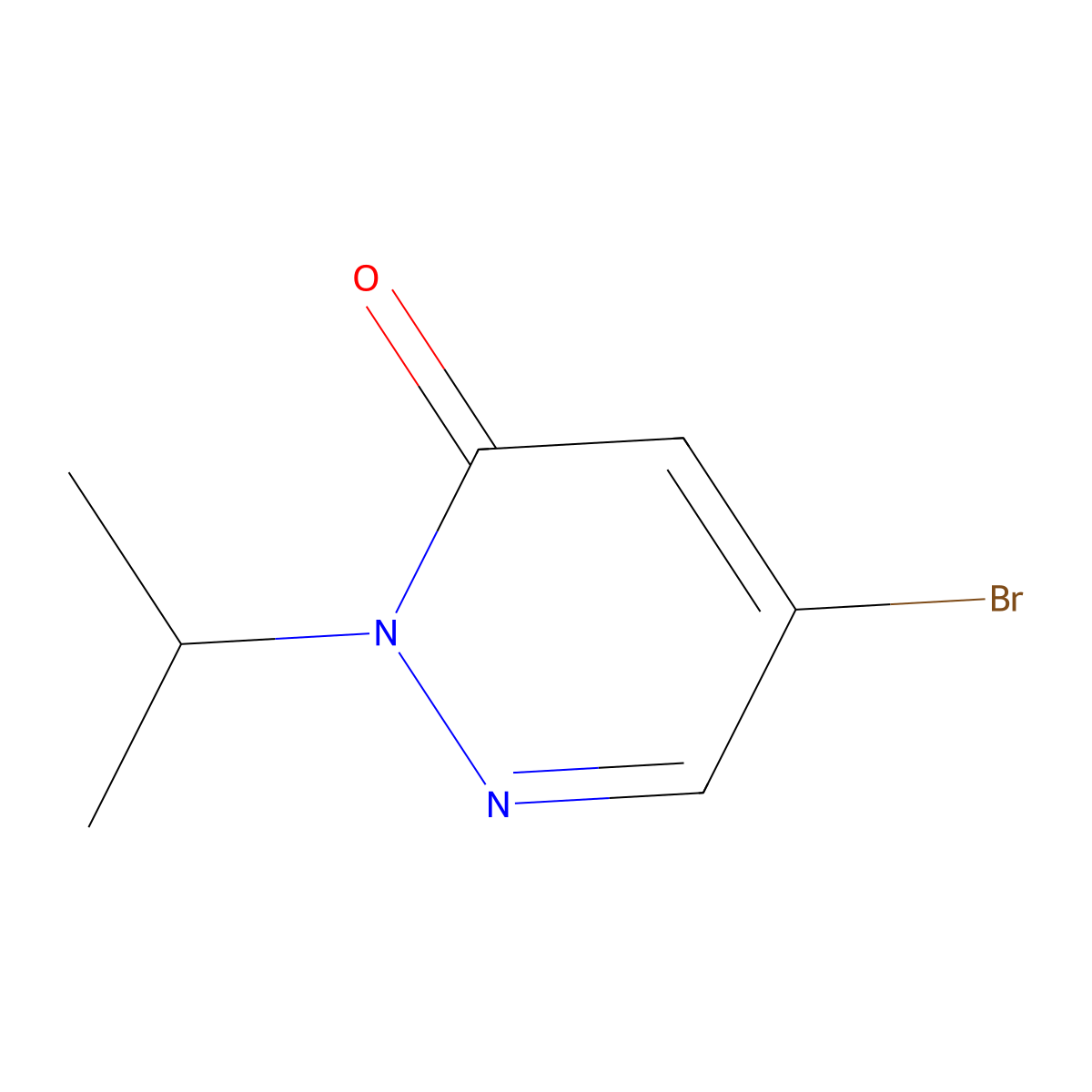 5-bromo-2-isopropylpyridazin-3(2H)-one molecular structure, CAS 1935358-01-2