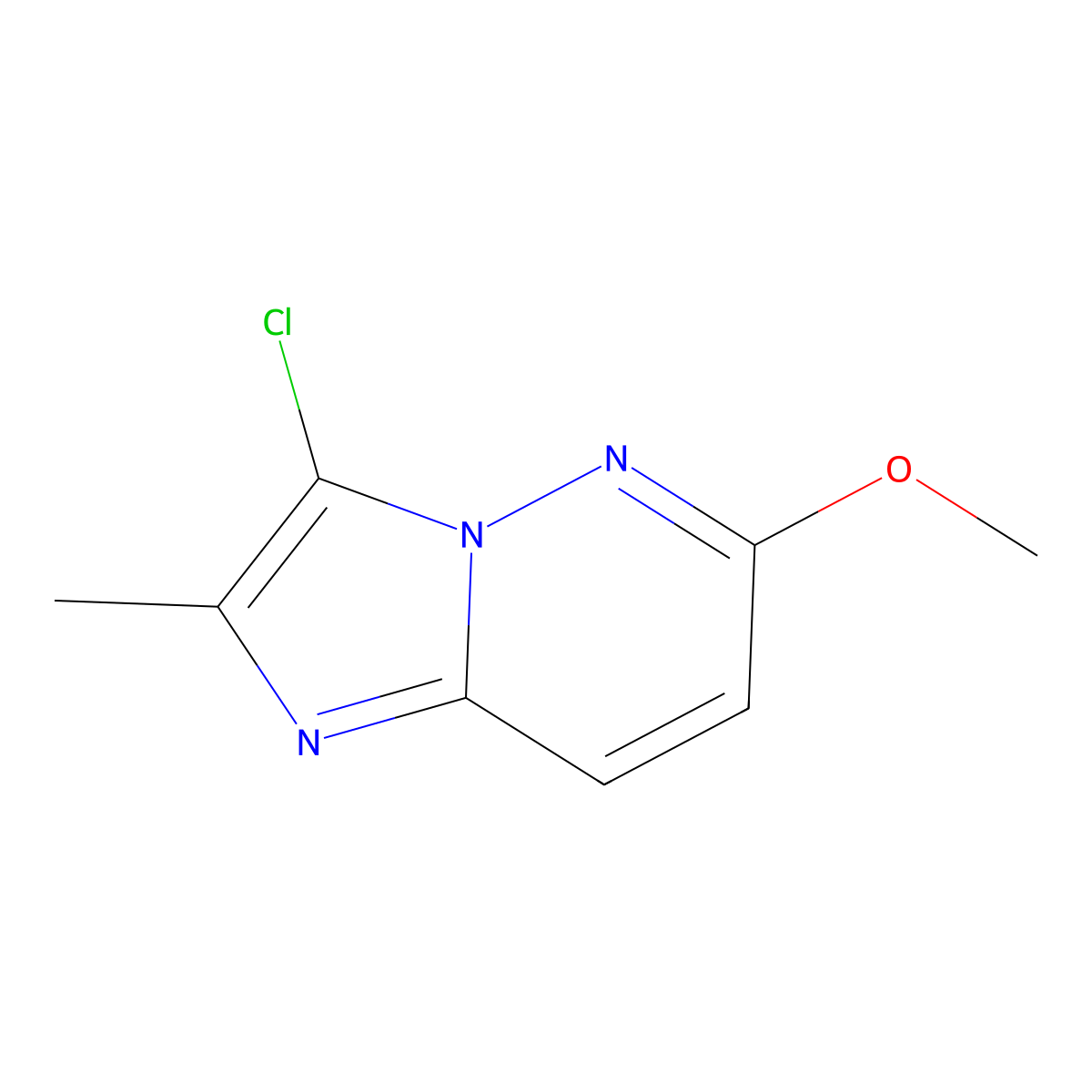 3-Chloro-6-methoxy-2-methylimidazo[1,2-b]pyridazine molecular structure, CAS 1935358-12-5