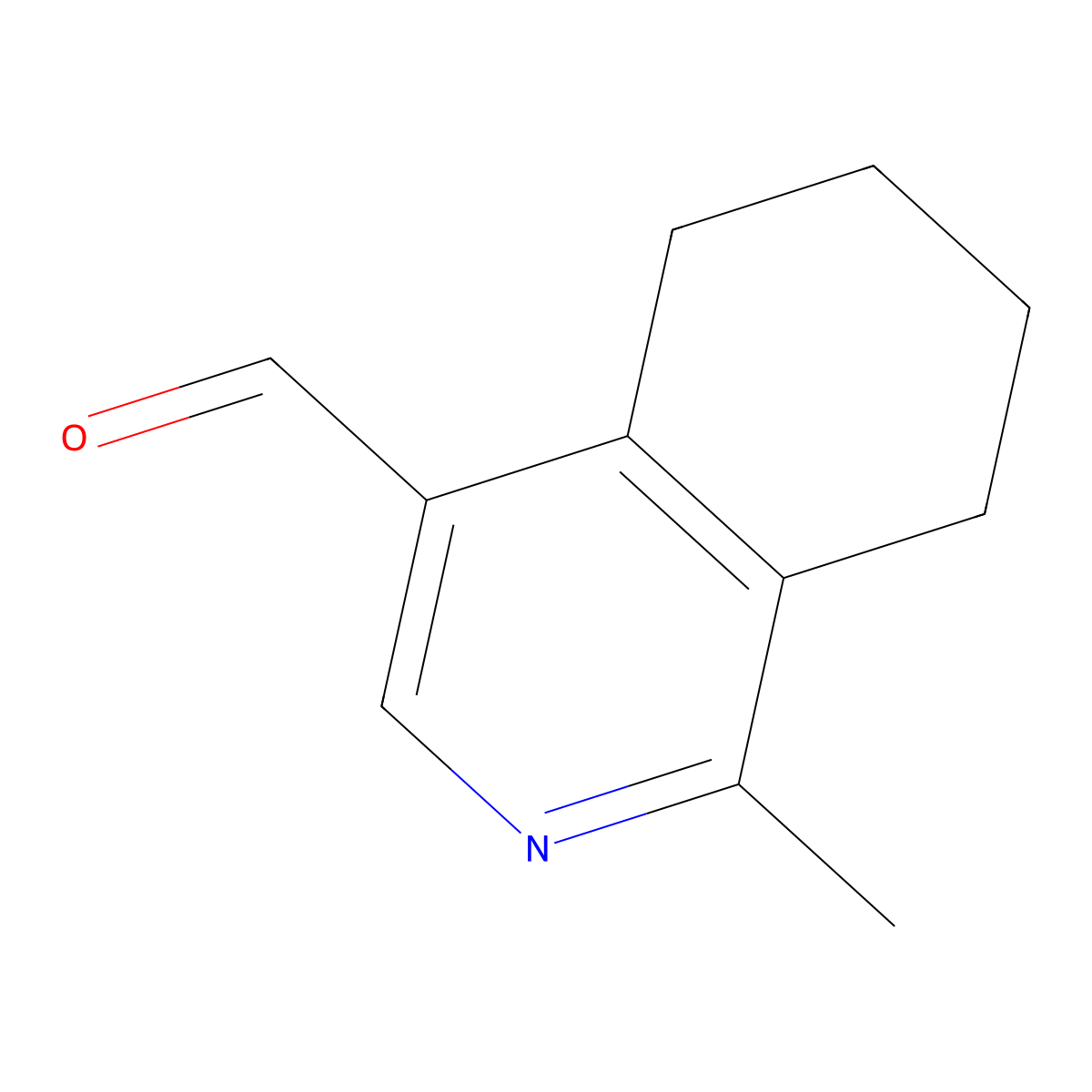 1-Methyl-5,6,7,8-tetrahydroisoquinoline-4-carbaldehyde molecular structure, CAS 1935358-74-9