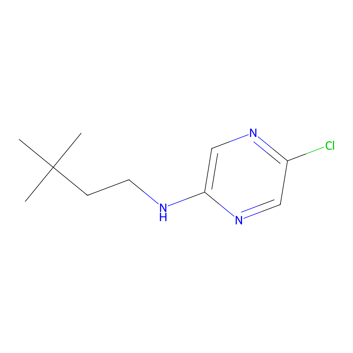 5-Chloro-N-(3,3-dimethylbutyl)pyrazin-2-amine molecular structure, CAS 1935360-73-8