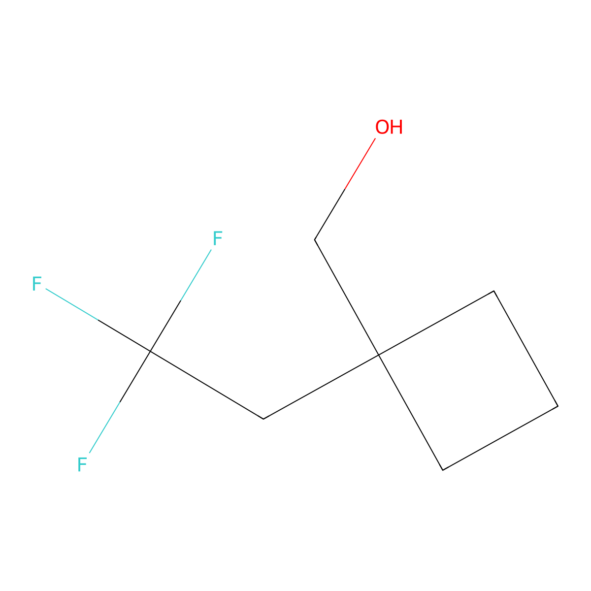 [1-(2,2,2-Trifluoroethyl)cyclobutyl]methanol molecular structure, CAS 1935364-45-6