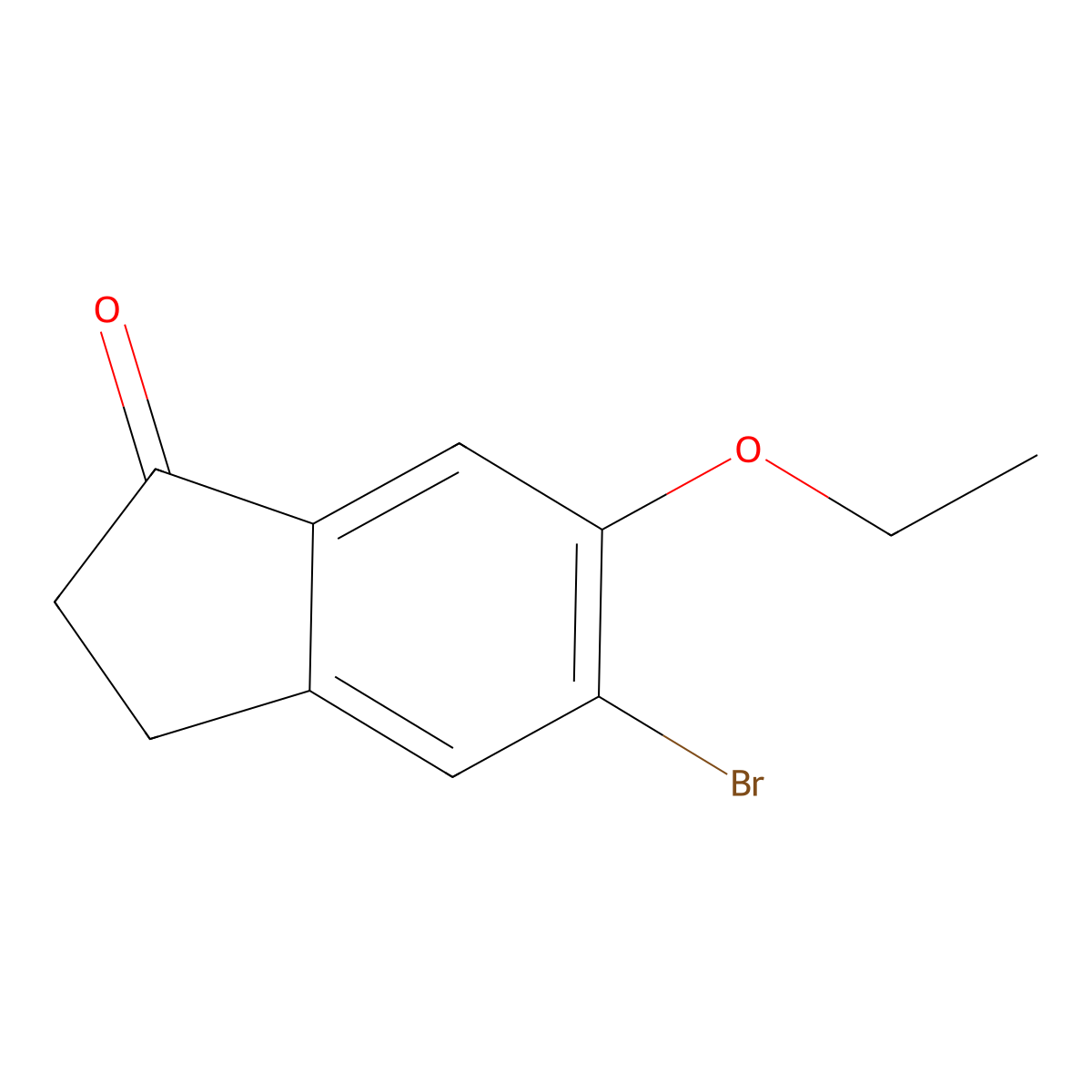5-Bromo-6-ethoxy-2,3-dihydro-1h-inden-1-one molecular structure, CAS 1935367-68-2