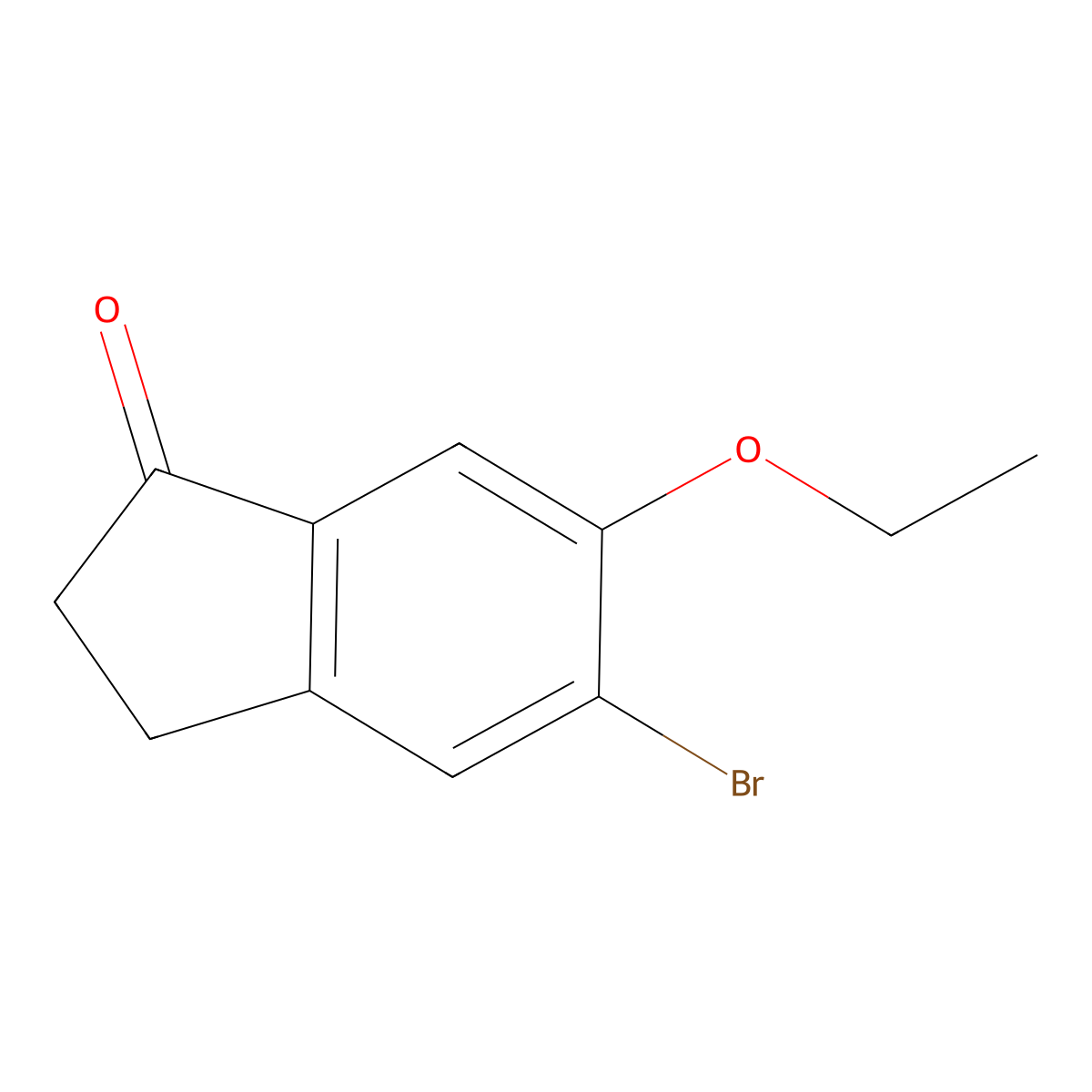 5-Bromo-6-ethoxy-2,3-dihydro-1h-inden-1-one molecular structure, CAS 1935367-68-2