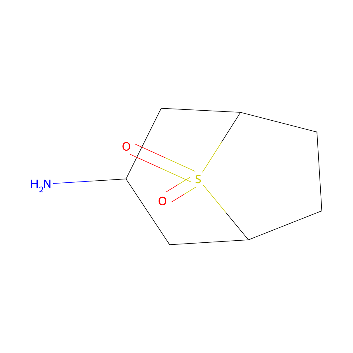 3-Amino-8lambda6-thiabicyclo[3.2.1]octane-8,8-dione molecular structure, CAS 1935372-43-2