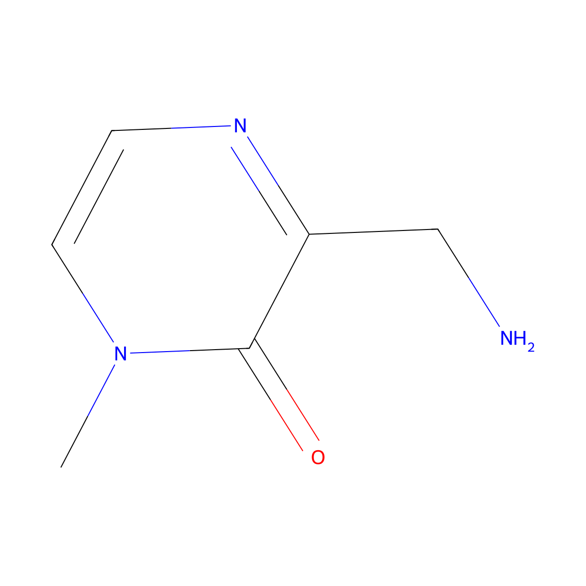3-(Aminomethyl)-1-methyl-1,2-dihydropyrazin-2-one molecular structure, CAS 1935374-27-8