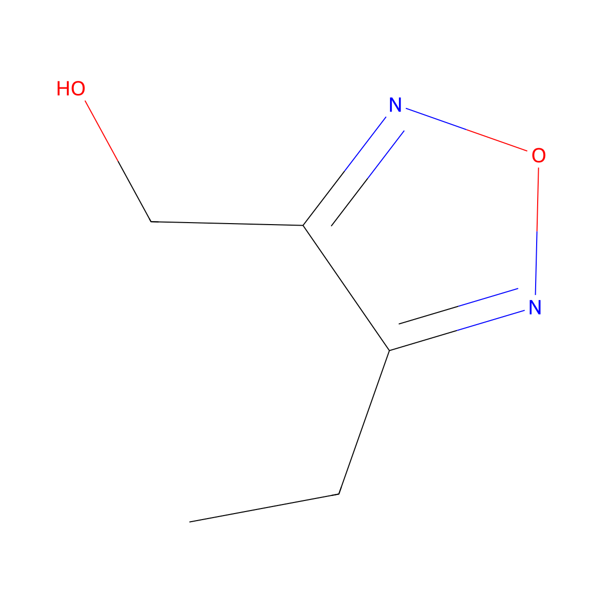 (4-Ethyl-1,2,5-oxadiazol-3-yl)methanol molecular structure, CAS 1935375-33-9