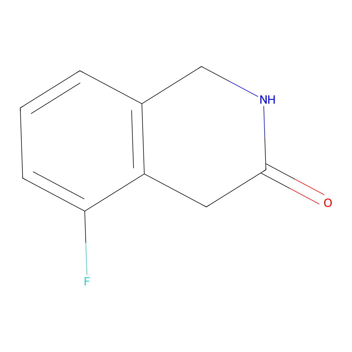 5-Fluoro-1,2-dihydroisoquinolin-3(4H)-one molecular structure, CAS 1935379-21-7