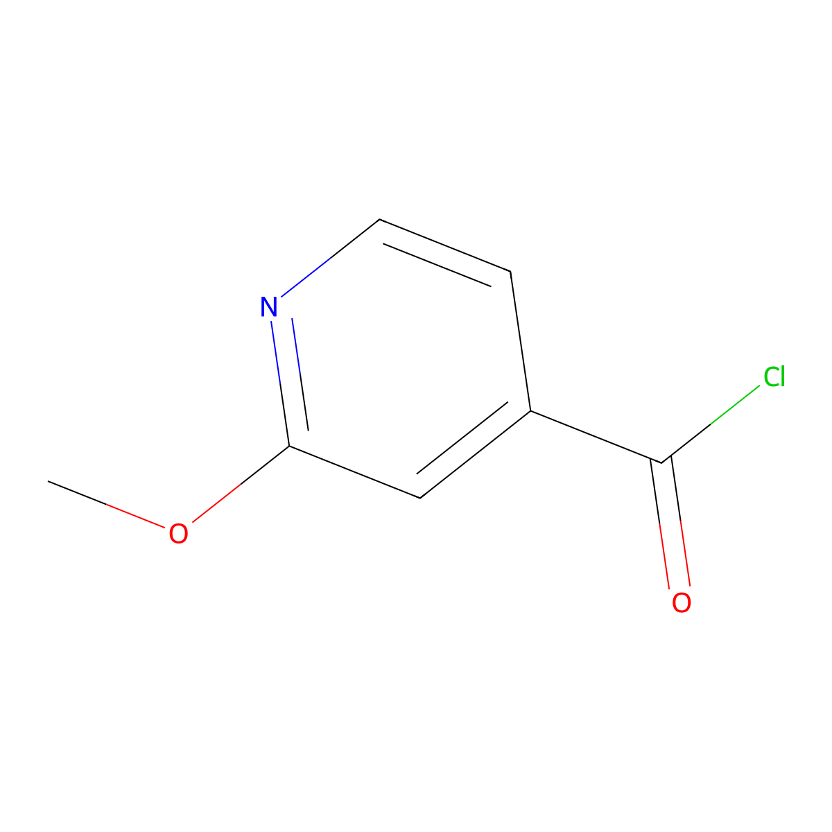 2-Methoxypyridine-4-carbonyl chloride molecular structure, CAS 193538-79-3