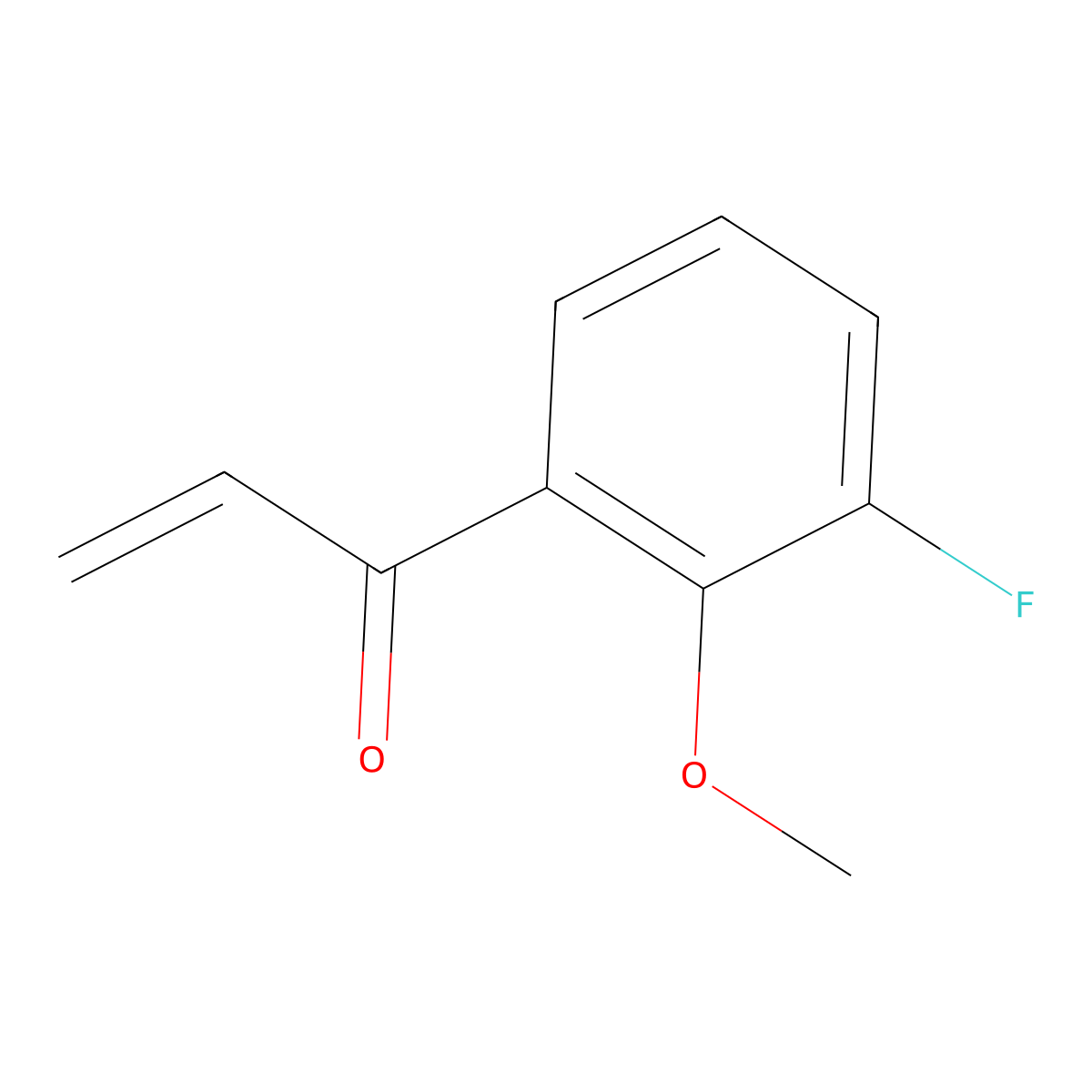 1-(3-Fluoro-2-methoxyphenyl)prop-2-en-1-one molecular structure, CAS 1935385-31-1