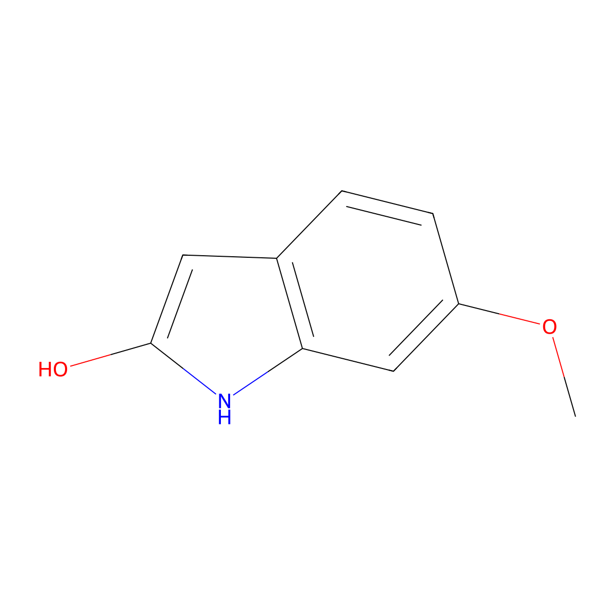 6-methoxy-1H-indol-2-ol molecular structure, CAS 1935388-75-2