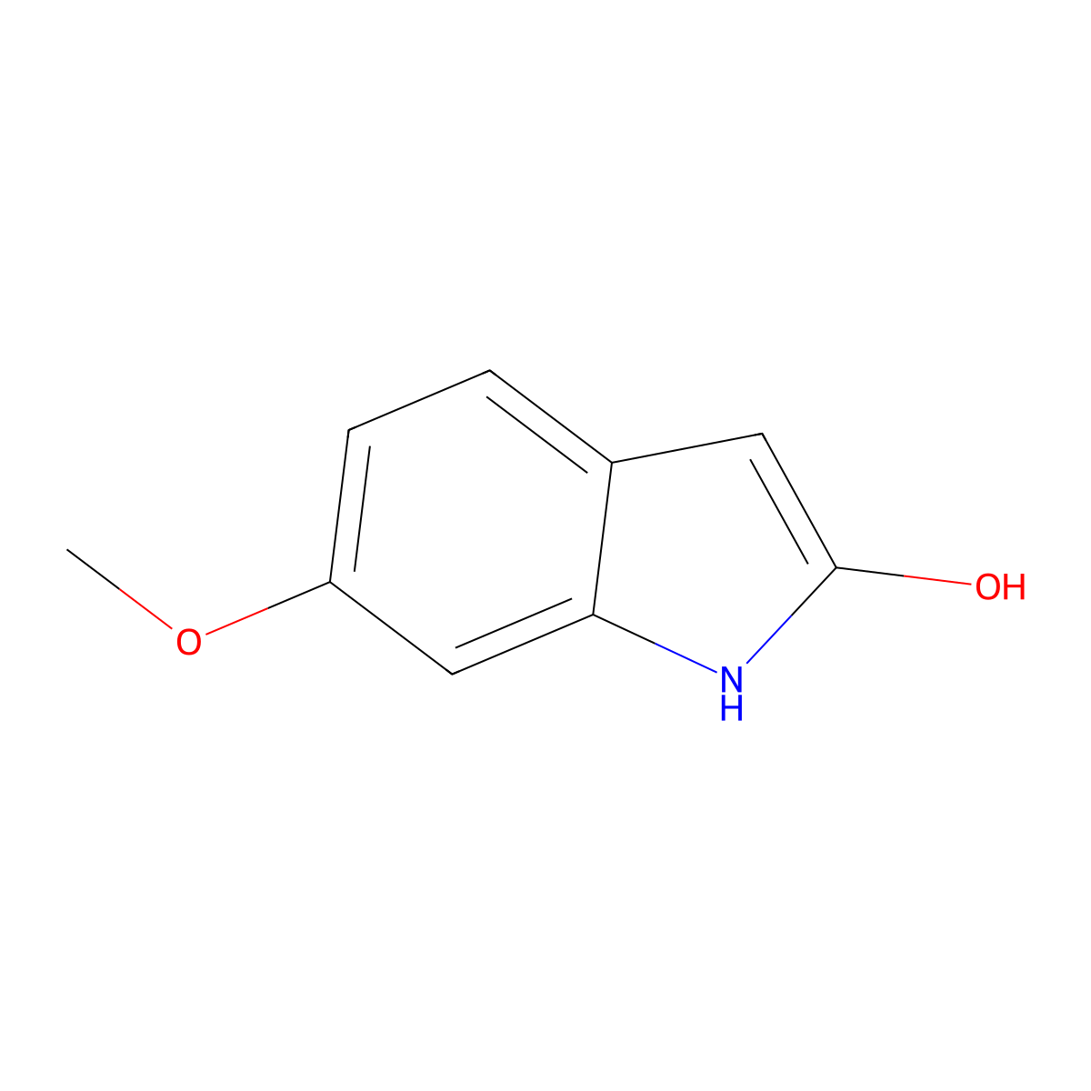 6-methoxy-1H-indol-2-ol molecular structure, CAS 1935388-75-2