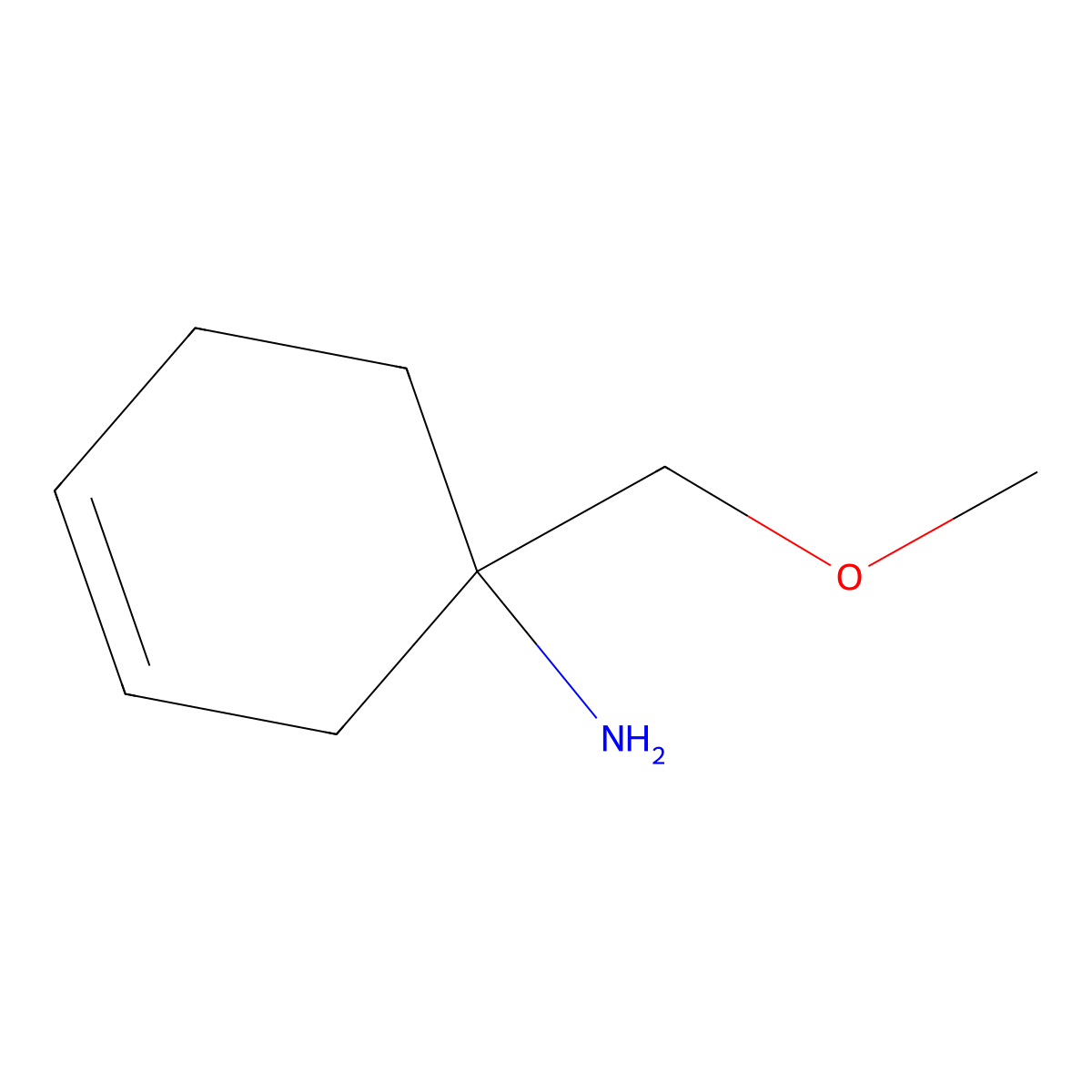 1-(Methoxymethyl)cyclohex-3-en-1-amine molecular structure, CAS 1935389-13-1