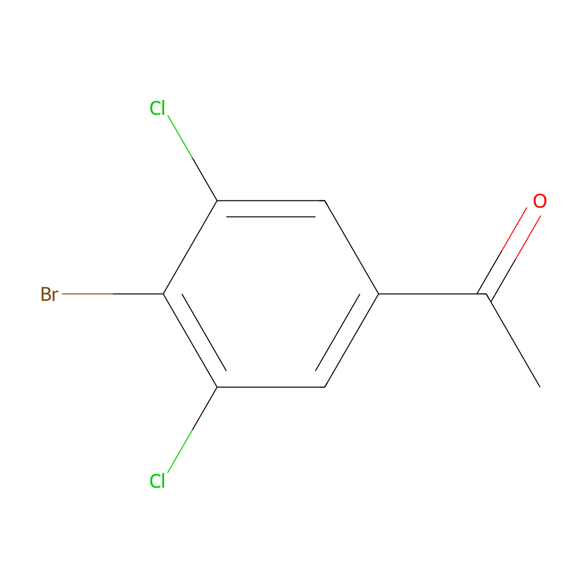 1-(4-Bromo-3,5-dichlorophenyl)ethanone molecular structure, CAS 1935390-92-3