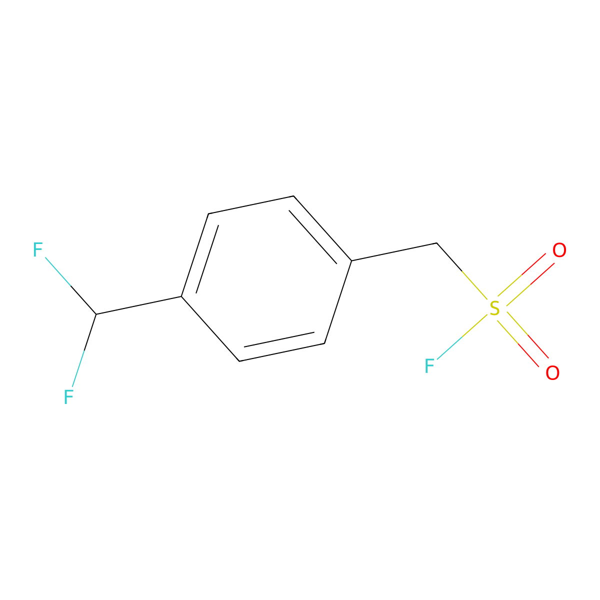 [4-(Difluoromethyl)phenyl]methanesulfonyl fluoride molecular structure, CAS 1935391-88-0