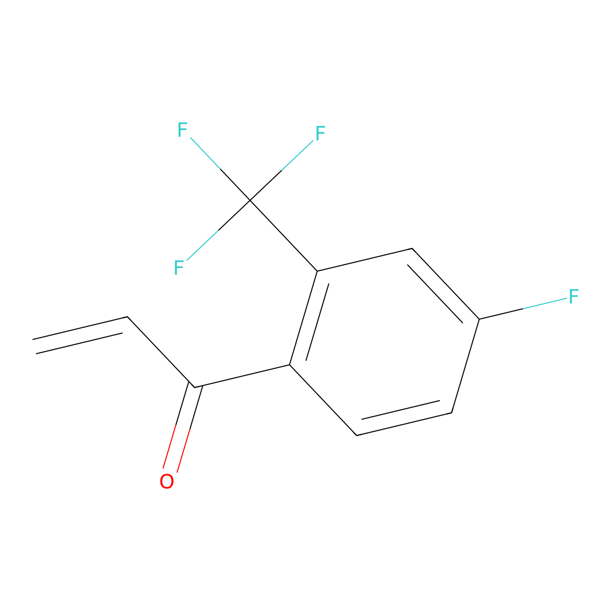 1-[4-Fluoro-2-(trifluoromethyl)phenyl]prop-2-en-1-one molecular structure, CAS 1935395-14-4