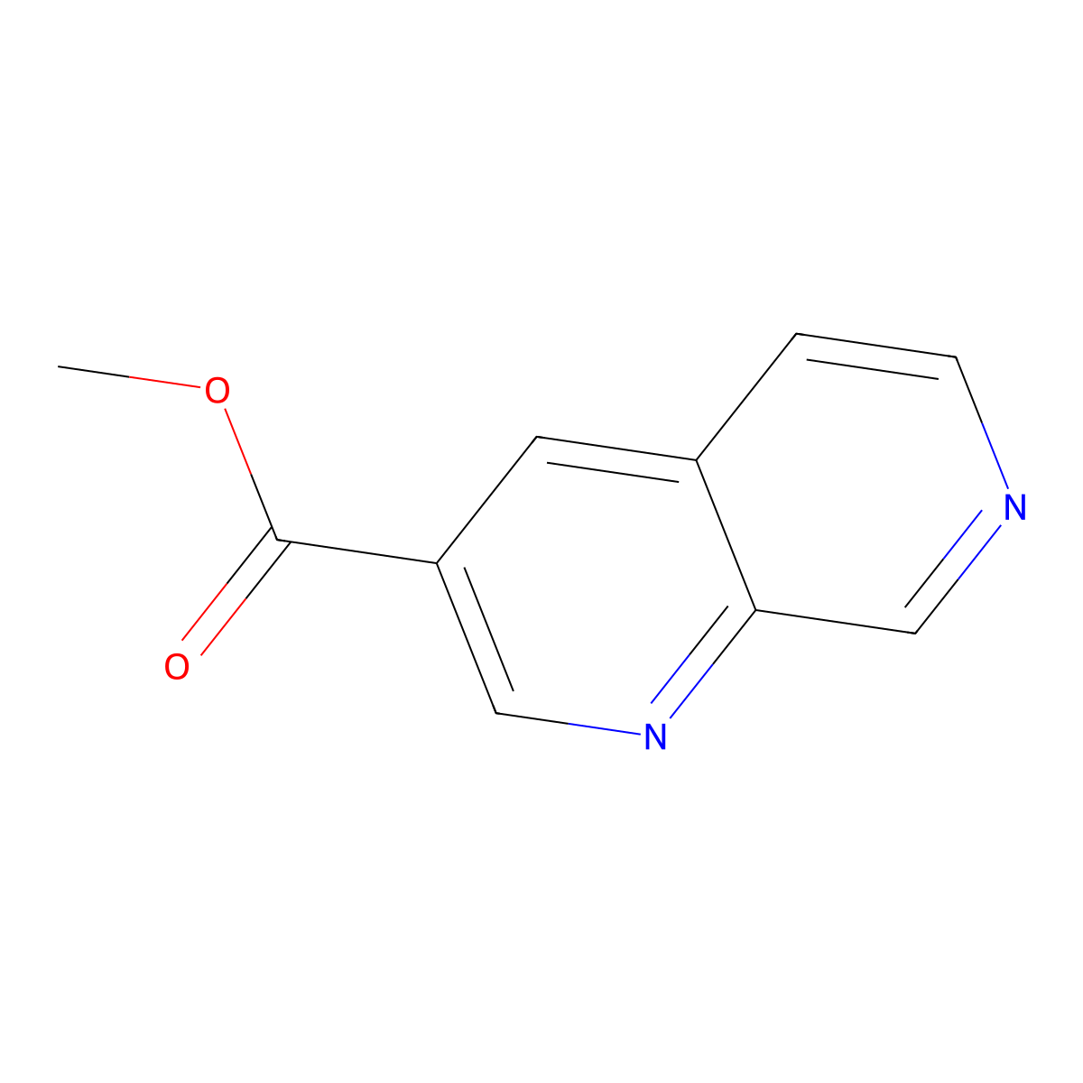 Methyl 1,7-naphthyridine-3-carboxylate molecular structure, CAS 1935402-75-7
