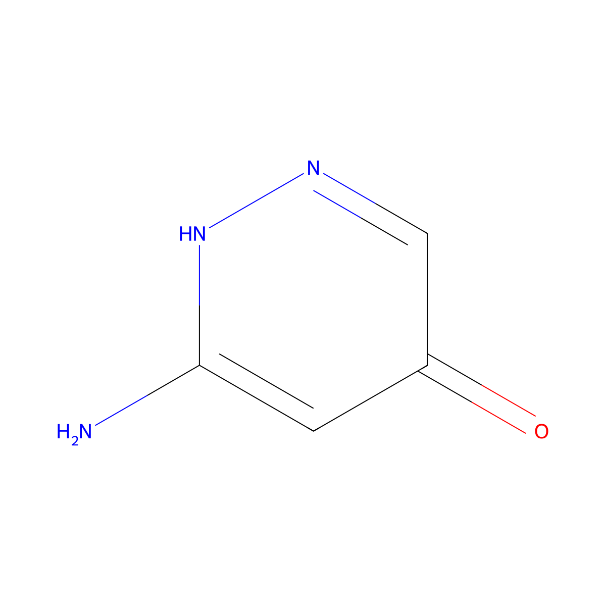 6-Aminopyridazin-4-ol molecular structure, CAS 1935402-93-9